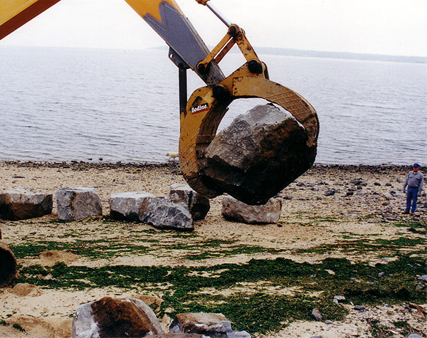Bodine Mfg. Heavy Duty Demolition Grapples, Shoreline Construction and Reconstruction